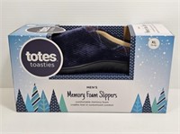 NEW - MEN'S TOTES MEMORY FOAM SLIPPERS - SIZE XL