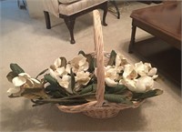 Large Basket of Magnolia Floral
