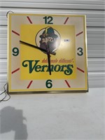 Lighted Advertising Clock.  36"  X  36".  One