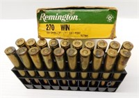 (20) Rounds of Remington 270 win. 150gr core-lokt