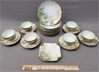 Handpainted Continental Porcelain Partial Set