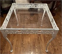 Glass Top Wrought Iron Patio Table