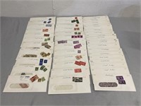 45 Envelopes Of Vintage Stamp Collection