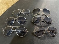 6 pairs of vintage glasses