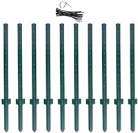 10-Pack 5ft Sturdy Metal Fence Posts