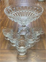 Pedestal Bowl & Cups