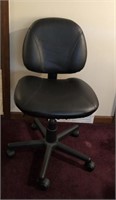 Black Office Swivel Chair Adjustable Height