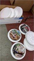 6 porcelain collector plates country Zolan