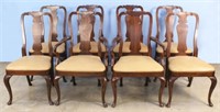 8 Kindel Mahogany Queen Anne Style Dinning Chairs