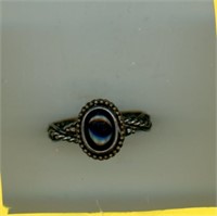 Sterling Ring S10 Purple Stone