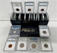 (20) GRADED COINS