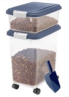 IRIS 3-Piece WeatherPro Airtight Pet Food Storage