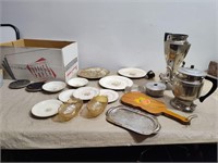 Box of Vintage Dishes and More