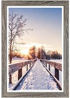 NEW - NUOLAN 12x18 Picture Frame Rustic Wood