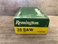 50 ROUNDS OF .38 REMINGTON