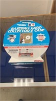 Baseball card collector case