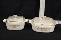 CORNING WARE ABUNDANCE FRUIT CASSEROLE DISHES