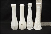 MILK GLASS VASES #48