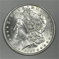 1887 Morgan Silver $1 Brilliant Uncirculated BU