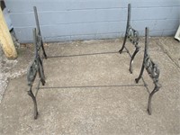 2 Cast Iron Bench Framing