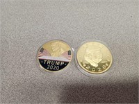 Trump coins. Dated 2020.