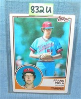 Frank Viola rookie baseball card