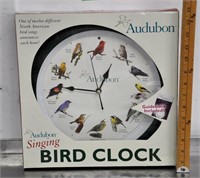 Audubon singing bird clock - tested