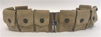 WWI US Army Long 6-18 1918 10 Pocket Ammo Belt