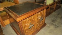 2 DOOR SOLID WOOD END TABLE