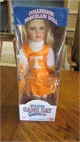 COLLEGIATE UNV TENN PORCELAIN DOLL 16 INCH NIB