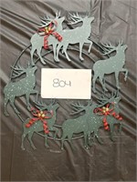 11" Reindeer Tin Wreath