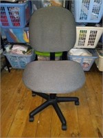 Gray rolling office chair