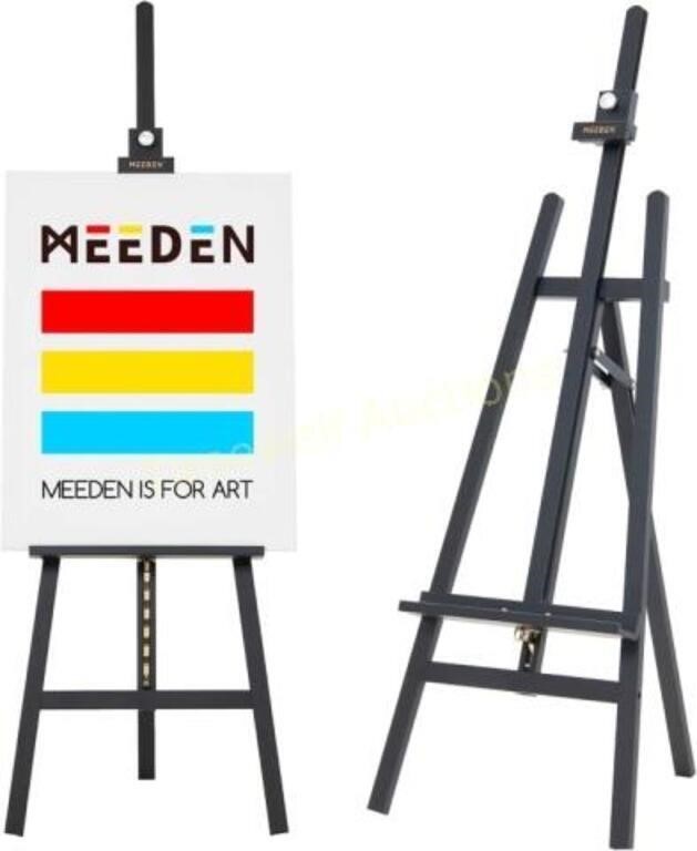 Falling in art Wooden Art Easel  Adjustable  Black