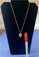 12K GOLD CHAIN & 14K GOLD PENDANT "TOGETHER