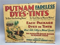 Putnam Dyes tin store display