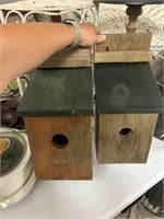 2 bluebird houses, tops come off for cleaning