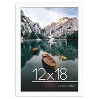 Americanflat 12x18 Picture Frame in White - Engine