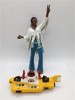 Beatles Yellow Submarine and Jimmy Hendrix Toys