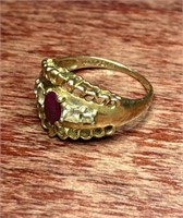 14k Yellow Gold Ring Size 7.5