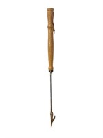 27" Cast Iron Rod Poker w/Wooden Handle