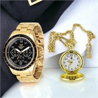 Men's Gold Sport Chronograph & Pocket Watches