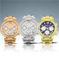 LUCIEN PEZZONI Ladies Crystal Watch Collector Set