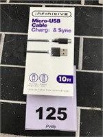 5 Infinitive Micro-USB Cable Charge & Sync 10ft