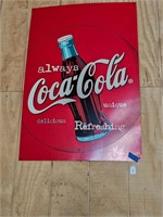 Coca-Cola sign hard plastic
