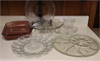 Assort. Glass Serving Dishes
