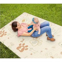 Reversible Baby Play Mat XL Happy Animal Print