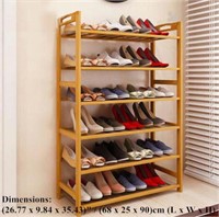 E8753  Zimtown Bamboo Shoe Rack