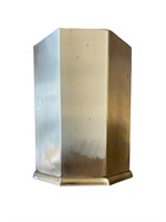 Brass Color Metal Wastebin