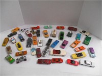 Vintage Matchbox type car collection