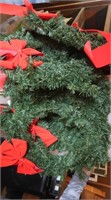 5 Christmas Pine  Wreaths -18"